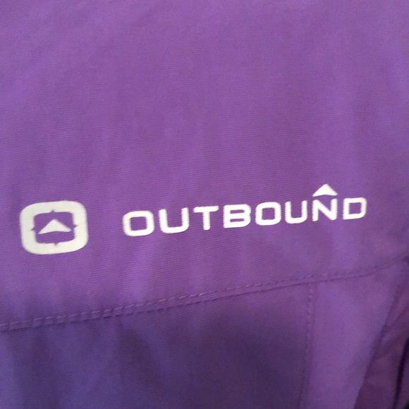 Outbound Ski Winter Hooded Jacket Purple with Green Size Large - Picture 5 of 10